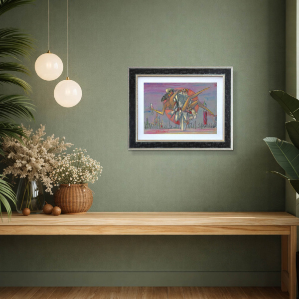 The Kissing Sailor by Andrei Protsouk, limited edition print, in room