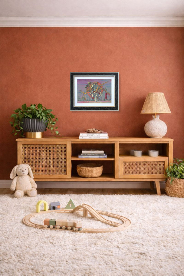 The Kissing Sailor by Andrei Protsouk, limited edition print, in room