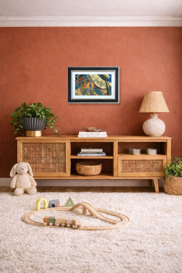 Le Vin Blanc Moments by Andrei Protsouk, limited edition print, in room