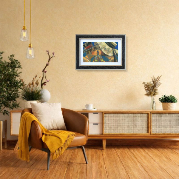 Le Vin Blanc Moments by Andrei Protsouk, limited edition print, in room