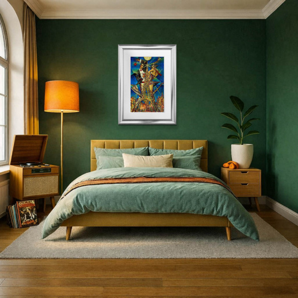 Paris Nights by Andrei Protsouk, limited edition print, in room