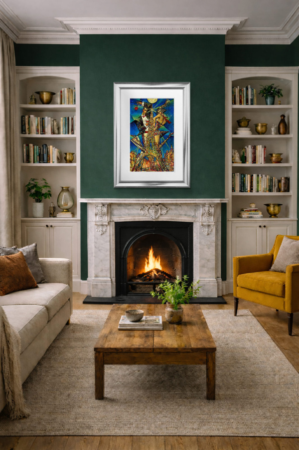 Paris Nights by Andrei Protsouk, limited edition print, in room