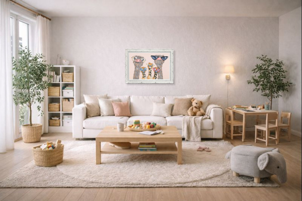 Summer Holiday by Amy Louise, limited edition print, in room