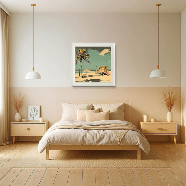Beach Life by Leander, limited edition print, in room