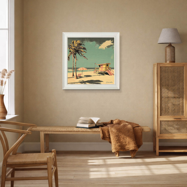 Beach Life by Leander, limited edition print, in room