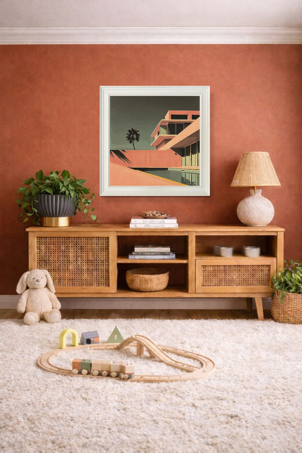 Home Sweet Home by Leander, limited edition print, in room