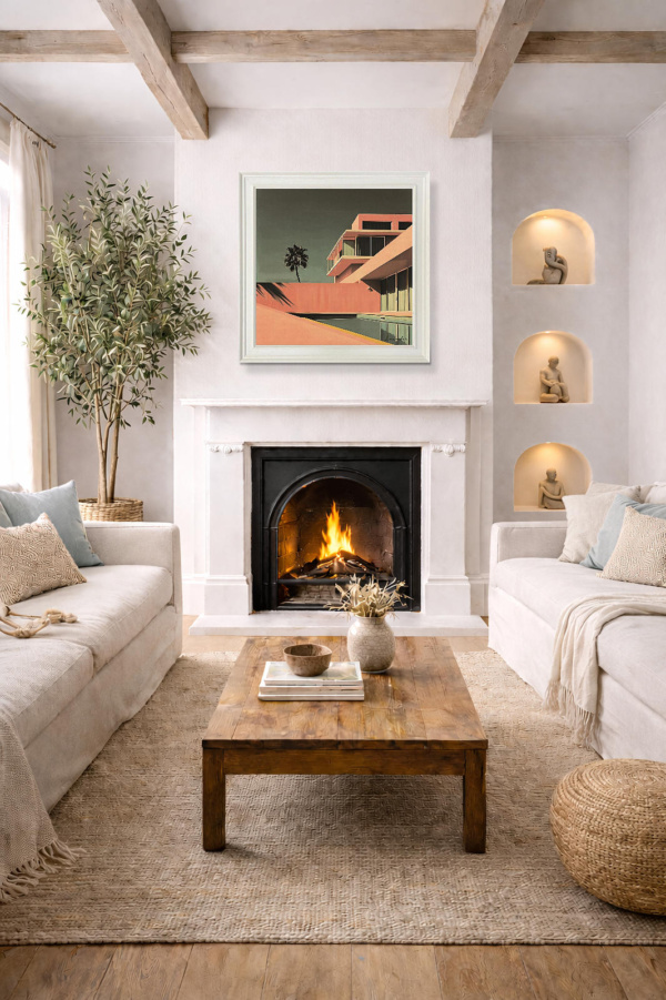 Home Sweet Home by Leander, limited edition print, in room