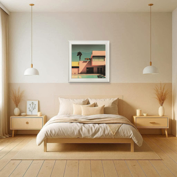 Family Pool by Leander, limited edition print, in room