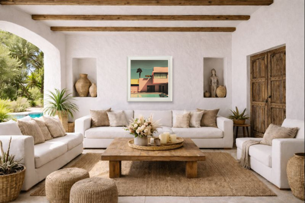 Family Pool by Leander, limited edition print, in room