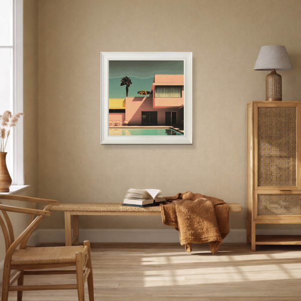 Family Pool by Leander, limited edition print, in room