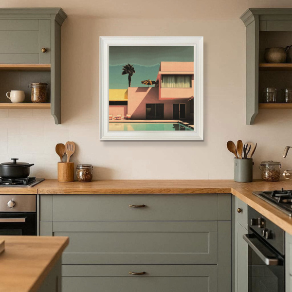 Family Pool by Leander, limited edition print, in room