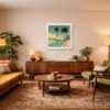 Poolside Reflections by Leander, limited edition print, in room