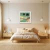 Poolside Reflections by Leander, limited edition print, in room