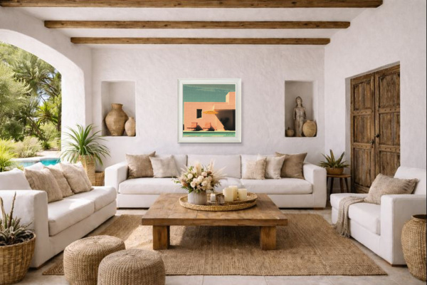 Summer Sunshine by Leander, limited edition print, in room