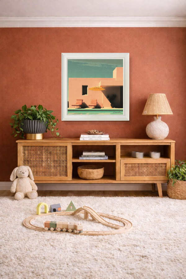 Summer Sunshine by Leander, limited edition print, in room