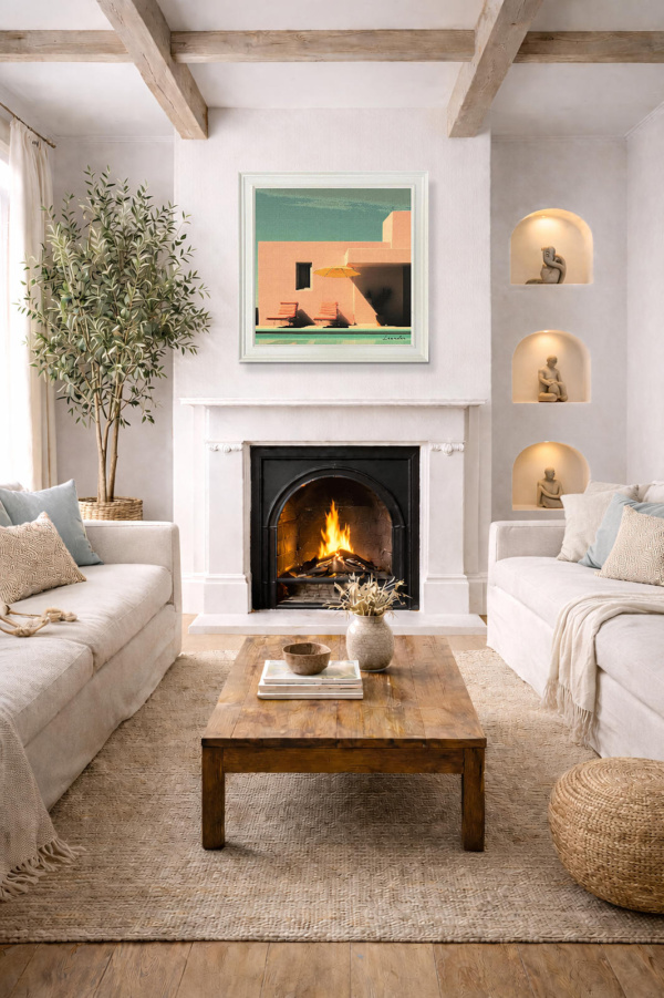 Summer Sunshine by Leander, limited edition print, in room