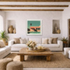 Poolside by Leander, limited edition print, in room