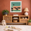 Poolside by Leander, limited edition print, in room