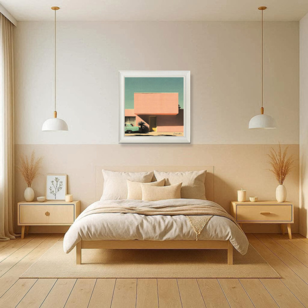 Welcome Home by Leander, limited edition print, in room