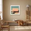 Welcome Home by Leander, limited edition print, in room