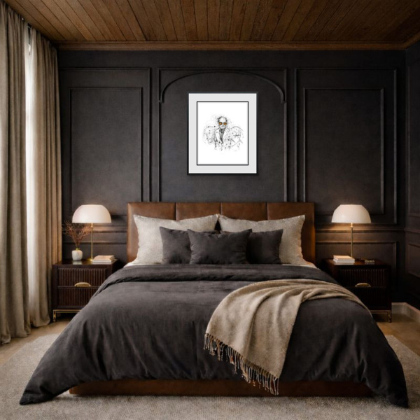 Rocketman by Scott Tetlow, limited edition print, in room
