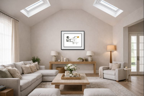 King Of Cool by Scott Tetlow, limited edition print, in room