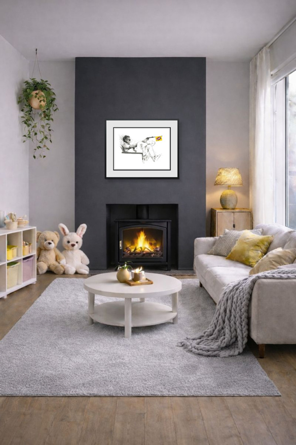 King Of Cool by Scott Tetlow, limited edition print, in room