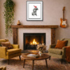 Let’s Rock The House by Scott Tetlow, limited edition print, in room