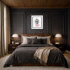 Headphones On, Reality Off by Scott Tetlow, limited edition print, in room
