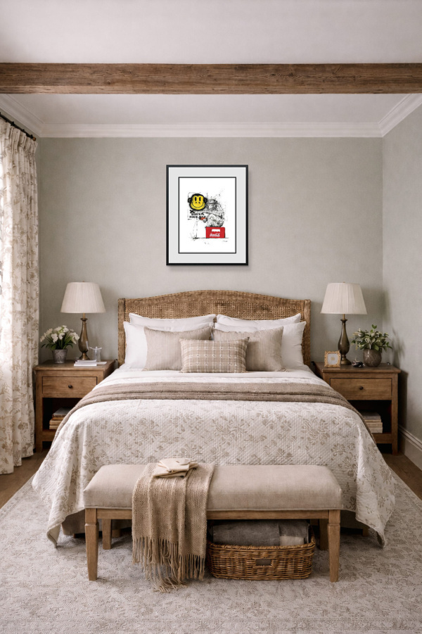 Have A Nice Day by Scott Tetlow, limited edition print, in room