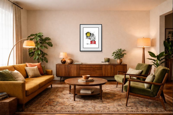 Have A Nice Day by Scott Tetlow, limited edition print, in room