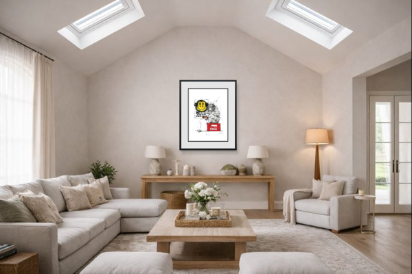 Have A Nice Day by Scott Tetlow, limited edition print, in room