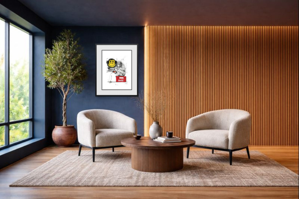 Have A Nice Day by Scott Tetlow, limited edition print, in room