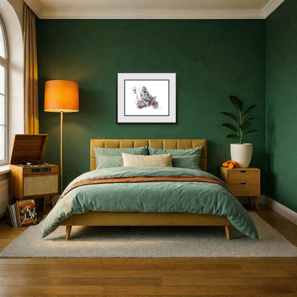 A Way Of Life by Scott Tetlow, limited edition print, in room