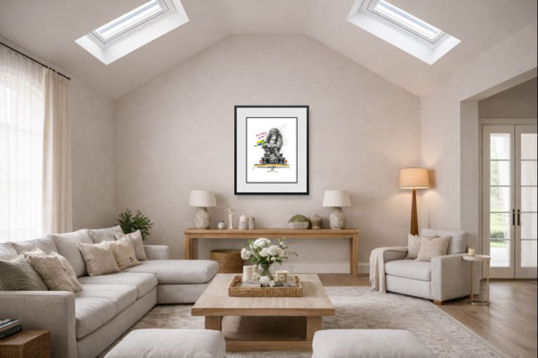 You Looking At Me? by Scott Tetlow, limited edition print, in room