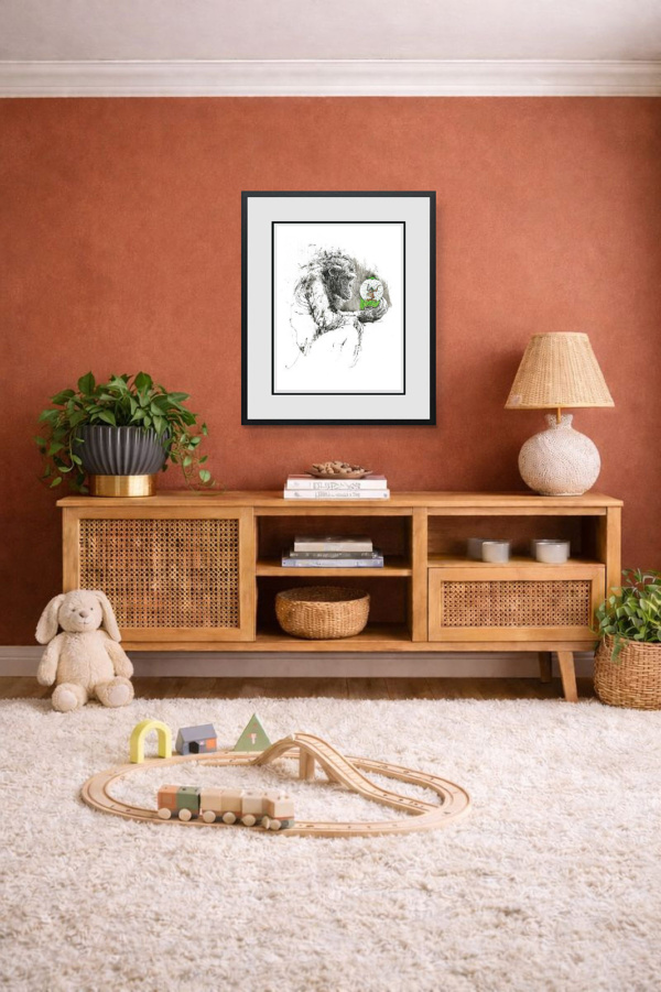 Jungle Dreams by Scott Tetlow, limited edition print, in room