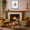 Alas by Scott Tetlow, limited edition print, in room