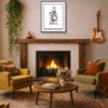 Crack On by Scott Tetlow, limited edition print, in room