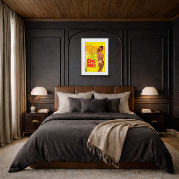 1962 – Dr. No by Linda Charles, limited edition print, in room