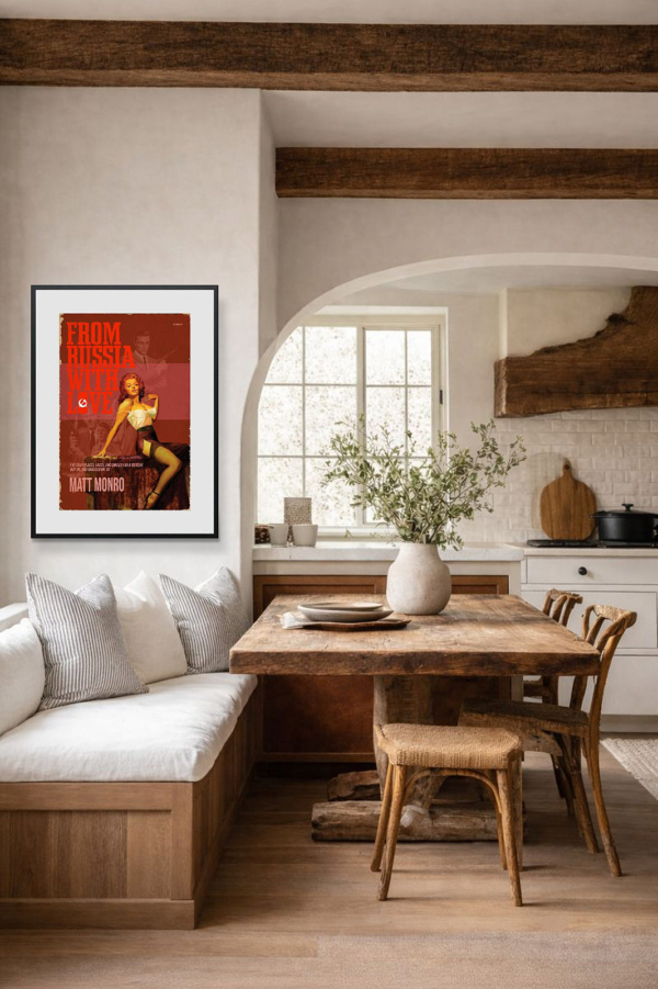 1963 – From Russia With Love by Linda Charles, limited edition print, in room
