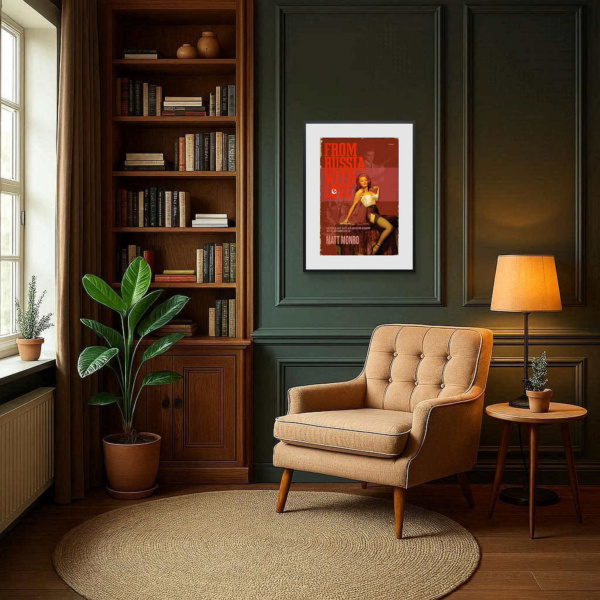 1963 – From Russia With Love by Linda Charles, limited edition print, in room