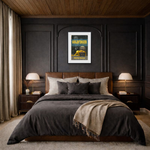 1964 – Goldfinger by Linda Charles, limited edition print, in room