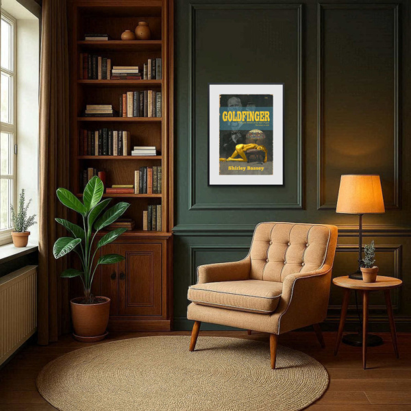 1964 – Goldfinger by Linda Charles, limited edition print, in room
