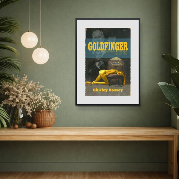 1964 – Goldfinger by Linda Charles, limited edition print, in room