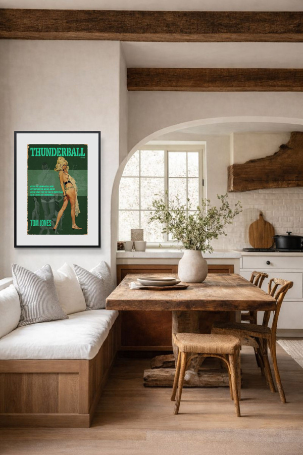 1965 – Thunderball by Linda Charles, limited edition print, in room