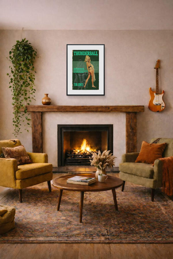 1965 – Thunderball by Linda Charles, limited edition print, in room