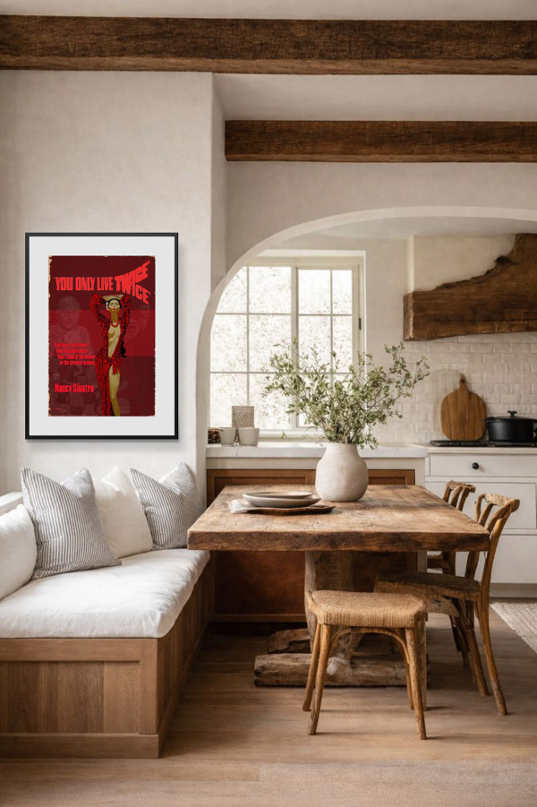 1967 – You Only Live Twice by Linda Charles, limited edition print, in room