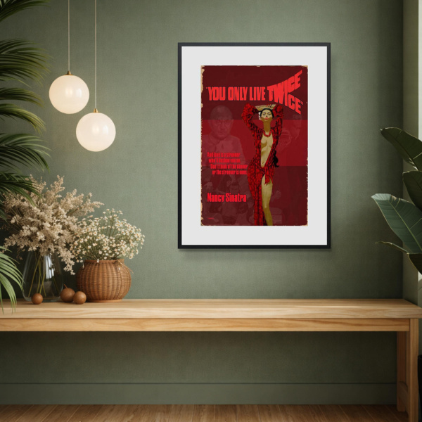 1967 – You Only Live Twice by Linda Charles, limited edition print, in room