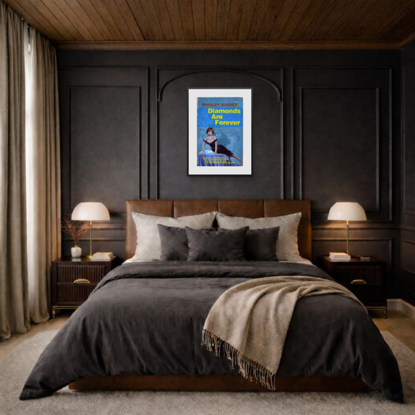 1971 – Diamonds Are Forever by Linda Charles, limited edition print, in room