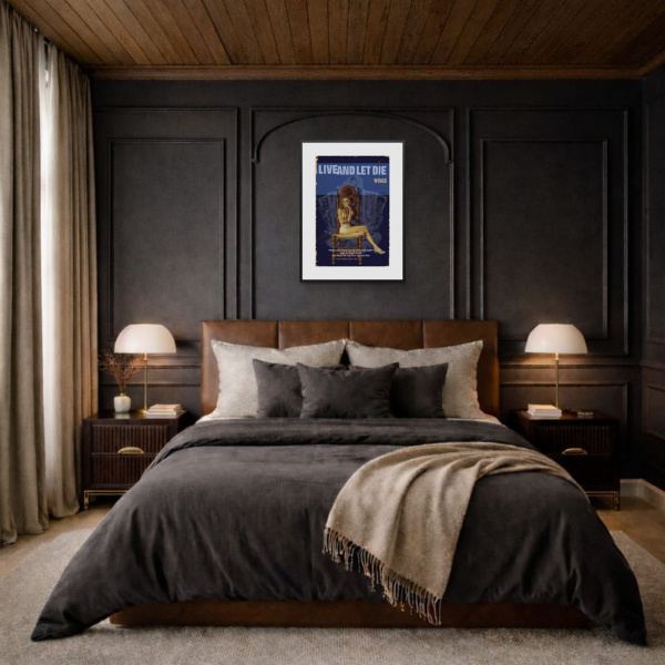 1973 – Live And Let Die by Linda Charles, limited edition print, in room